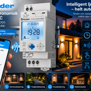 Finder 12.A1.8.230.0000 – digital astronomisk timer 16 A med NFC